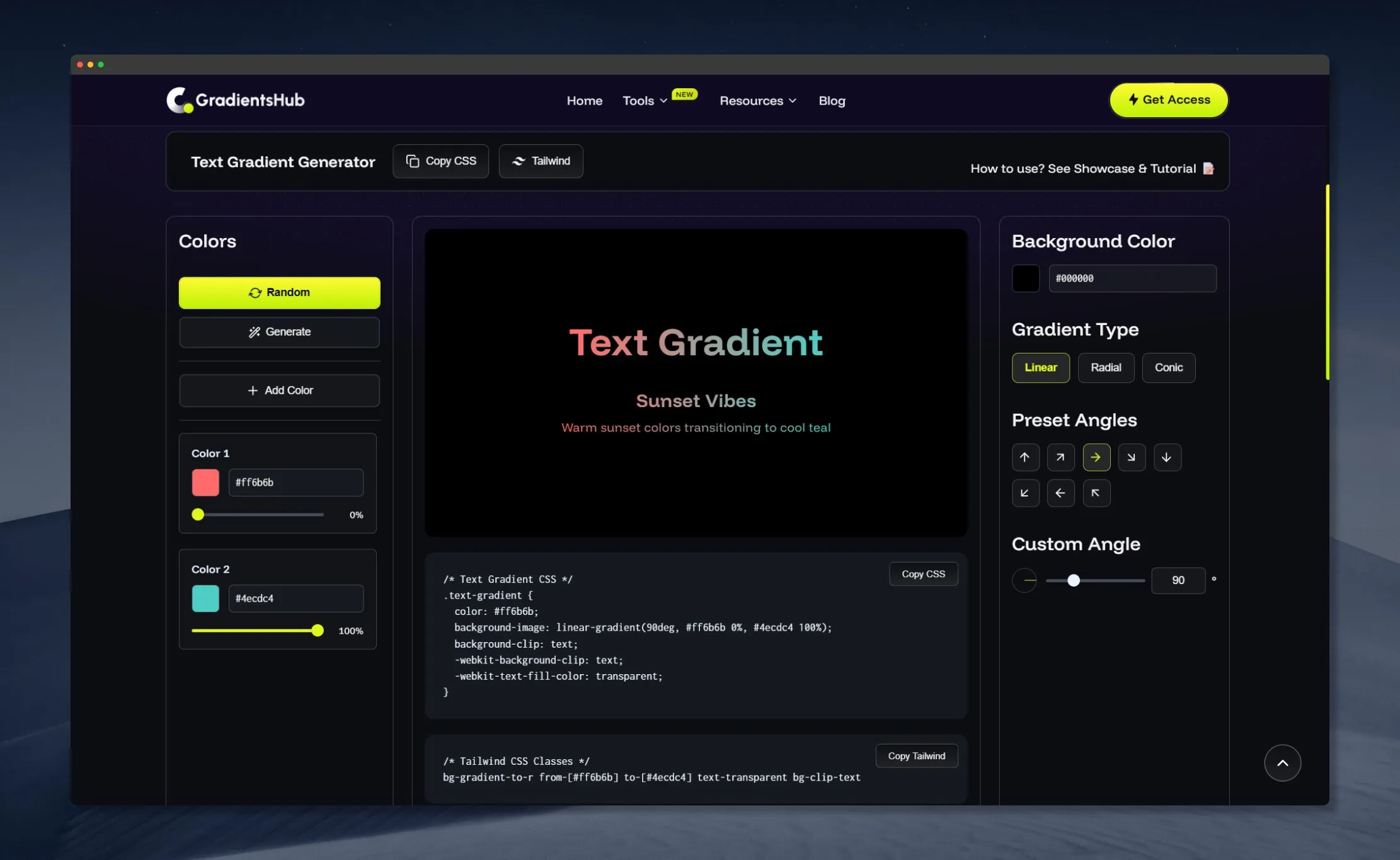 Text Gradient Generator