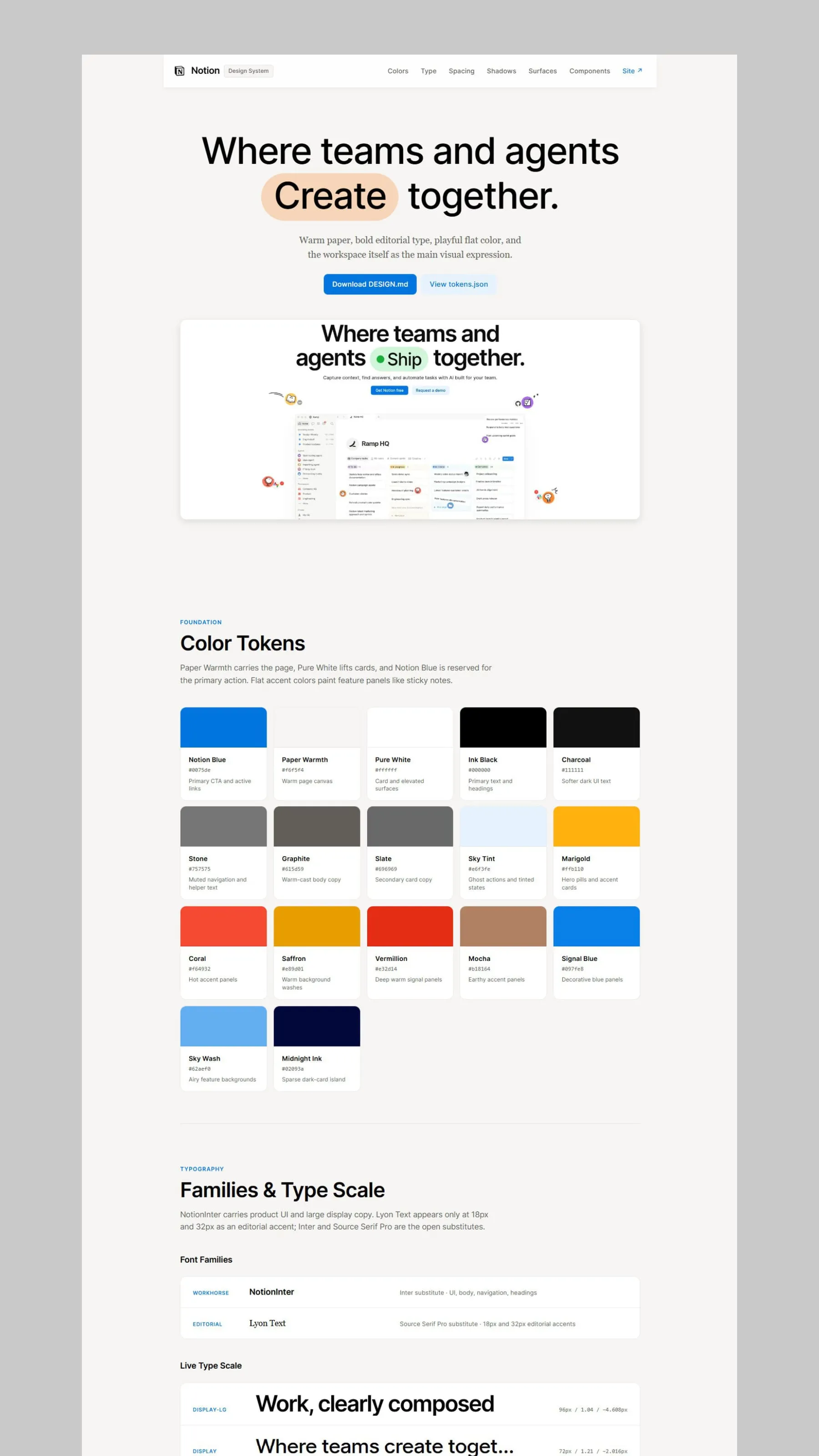 Notion brand reference preview