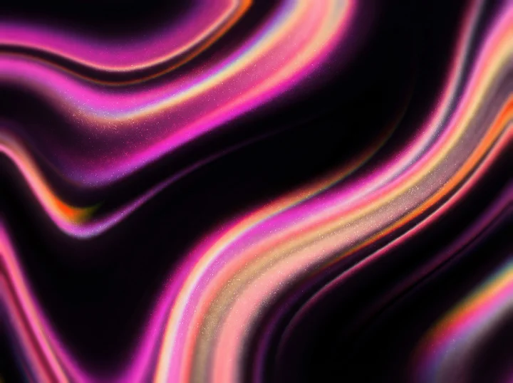 42 Liquid Magenta Neon Warp